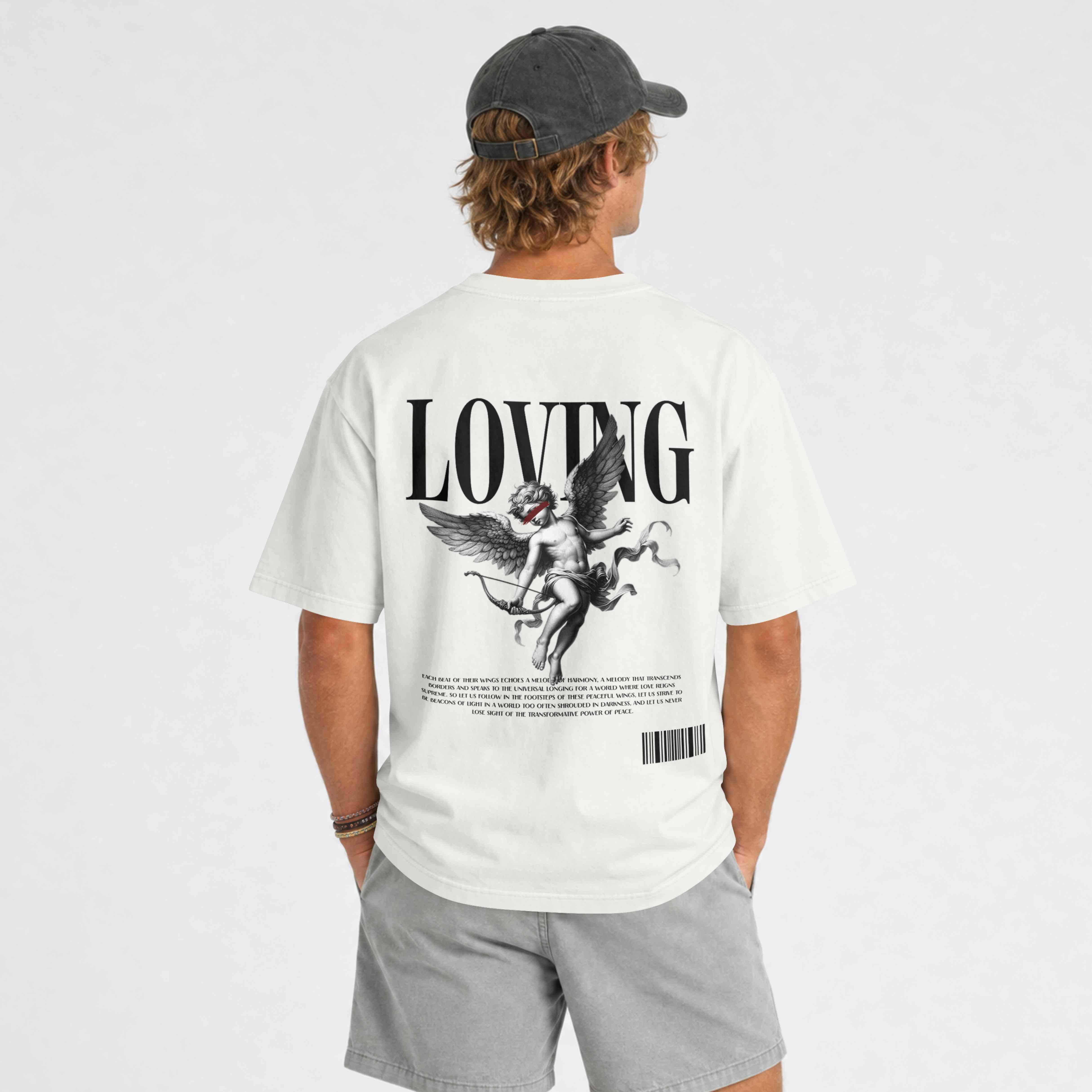 Camiseta Loving Cupido Branca - costas